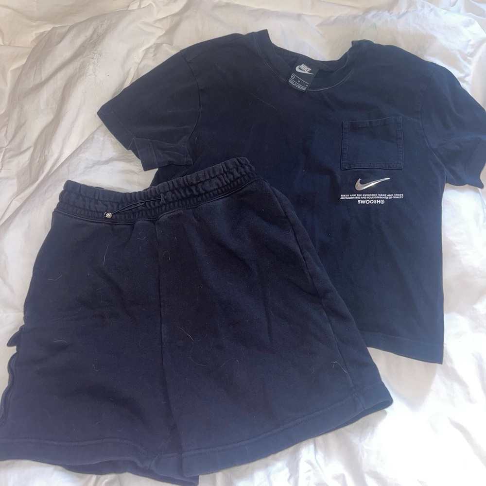 Nike black Tee and Shorts Set
